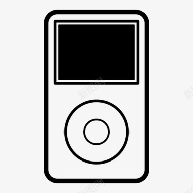 苹果MP4播放器ipod苹果音频图标图标