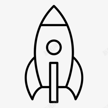 太空船火箭发射项目发射图标图标