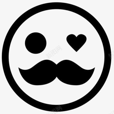 胡子男性格表情图标图标