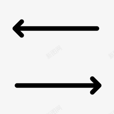 直线分割线双向箭头背面图标图标