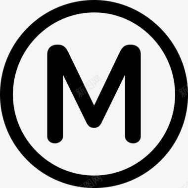巴黎交通地铁标志metrologos图标图标