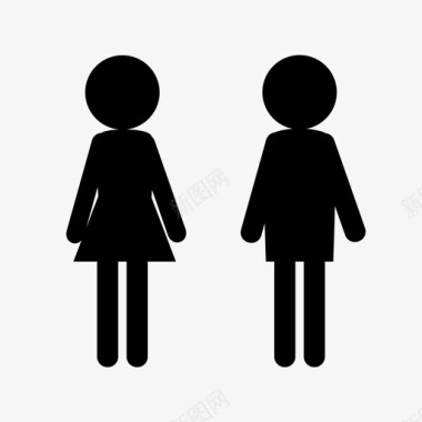 男人和女人夫妻站在一起图标图标