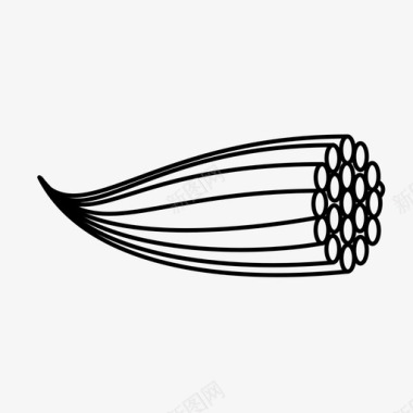 纱电缆纤维绳索图标图标