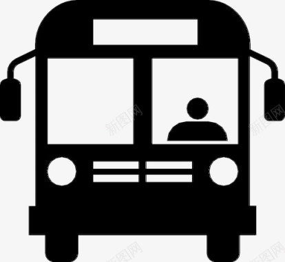 公共汽车司机校车图标图标
