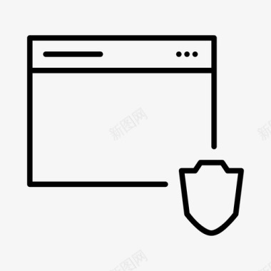 安全迅速安全浏览器受保护安全图标图标