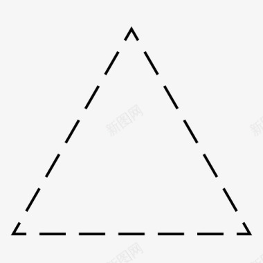 几何图形拼接虚线三角形图形几何图形图标图标