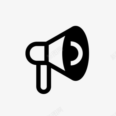 火焰小图标扬声器扩音器声音图标图标