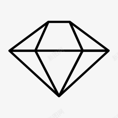 钻石宝石奢华图标图标