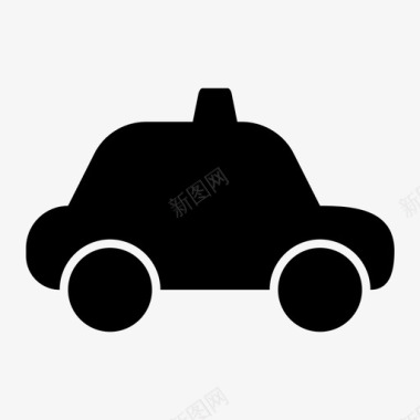 出租车小汽车交通工具图标图标