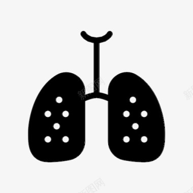 肺炎癌症疾病图标图标