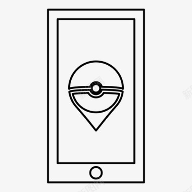 海胆球pokemongo球游戏图标图标