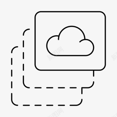 分发服务器云云存储数据图标图标
