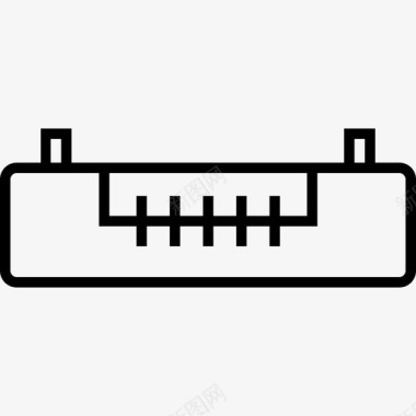 度量器usb微型接口usb微型ab接口电缆图标图标