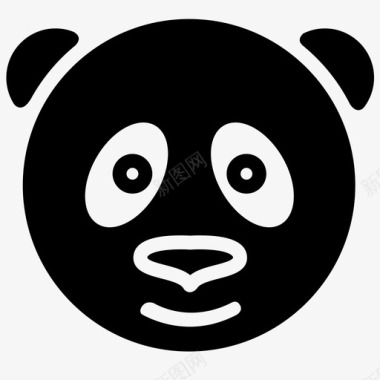熊熊猫脸动物熊图标图标