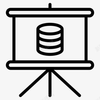 服务器服务器上的幻灯片数据分析数据收集图标图标
