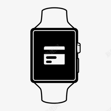智能手表支付苹果移动图标图标