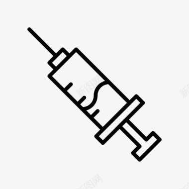 矢量药品注射器注射剂医疗图标图标