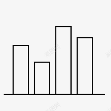 直方图图表直方图统计图标图标