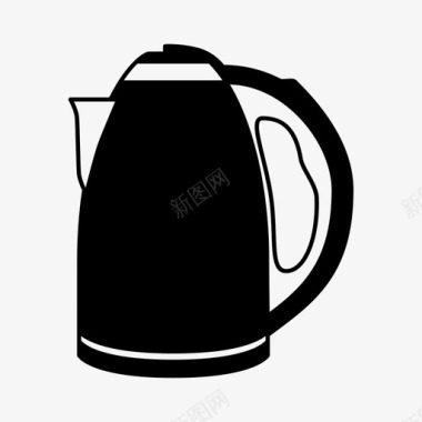 电水壶茶茶壶图标图标