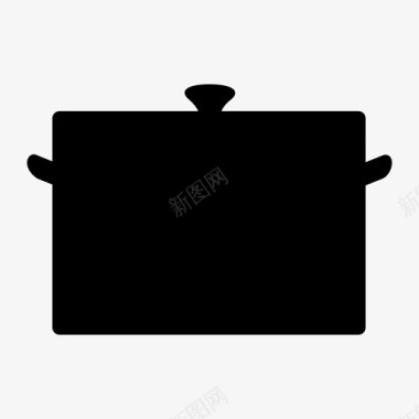 平底锅炖锅炊具厨房图标图标