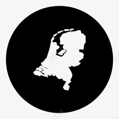 荷兰国家位置图标图标