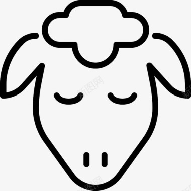 羊素材羊羔肉屠夫食物图标图标