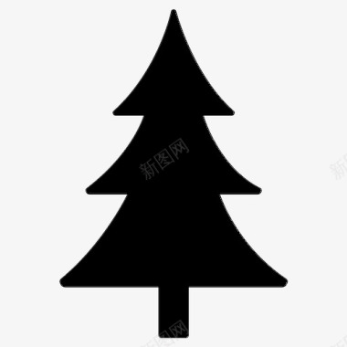 圣诞树节日树图标图标