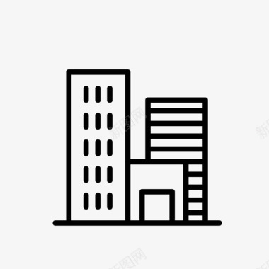 城市建筑商业图标图标