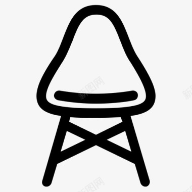 椅子办公椅现代款图标图标