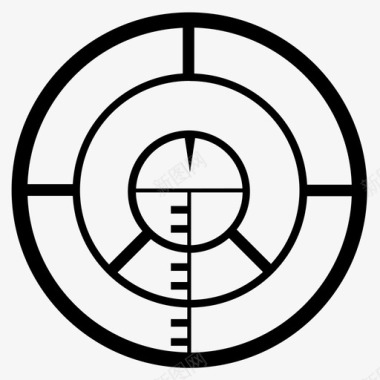 目标十字准线武器军用图标图标