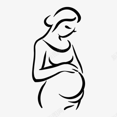 幸福孕妇宝贝幸福图标图标