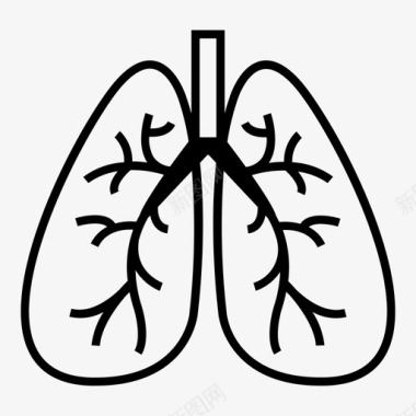 系统下拉箭头呼吸系统身体系统人图标图标