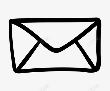信封电子邮件手绘图标图标