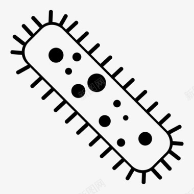 拒绝感染细菌生物学感染图标图标