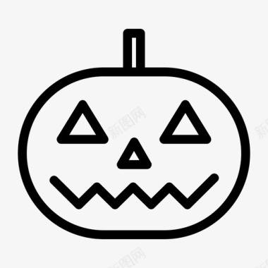 绚丽灯笼jackolantern杰克o灯笼雕刻图标图标