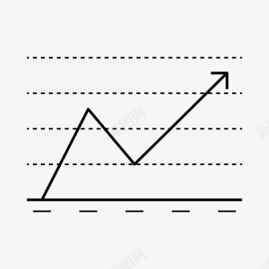 投票折线图图表选举图标图标