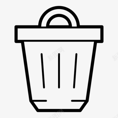 垃圾桶垃圾桶删除移除图标图标