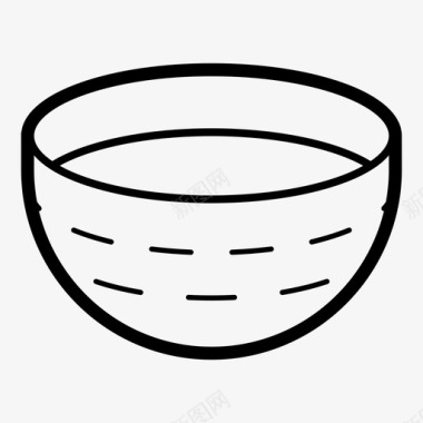 原料食物汤碗食物厨房图标图标