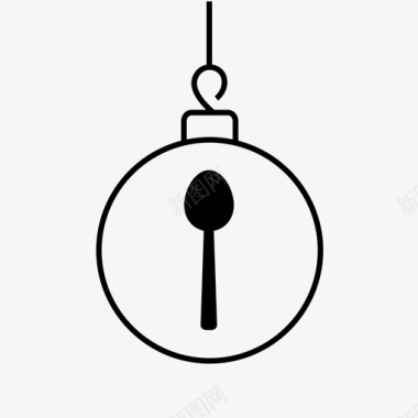 采购产品勺子装饰品匙装饰咖啡师圣诞节图标图标