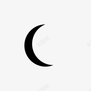 月亮晴朗的天空傍晚图标图标