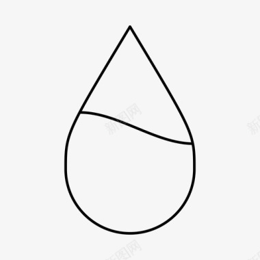 水位小滴水分湿图标图标