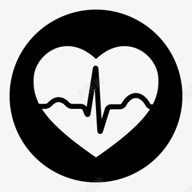 心电图心电图心脏心率图标图标