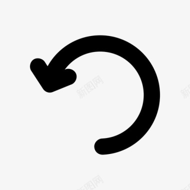 向左旋转旋转刷新重放图标图标