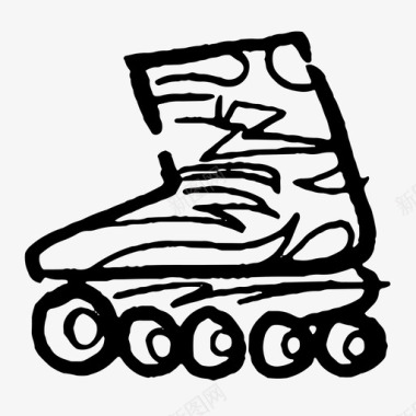 溜冰鞋儿童休闲图标图标