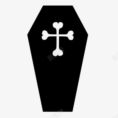 棺材墓地死人图标图标