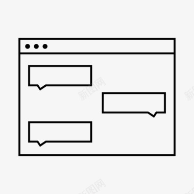 网站管理登陆线框站点登陆布局图标图标