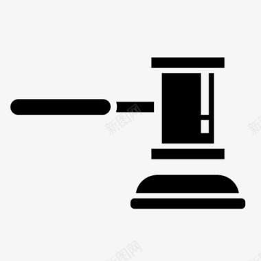 司法图标木槌判决司法图标图标
