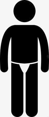 丁字裤男人性感图标图标