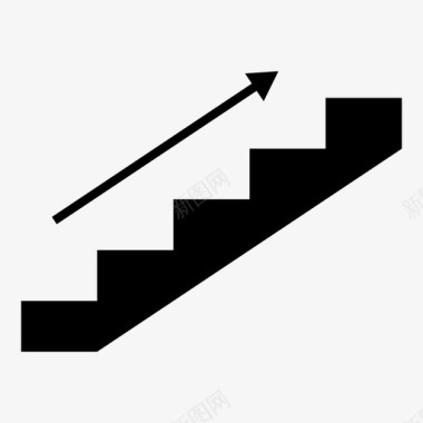 楼上楼梯台阶图标图标