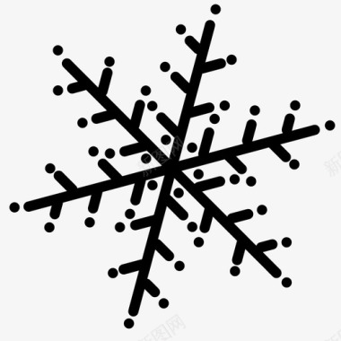 下雪标志雪花圣诞节冬天图标图标